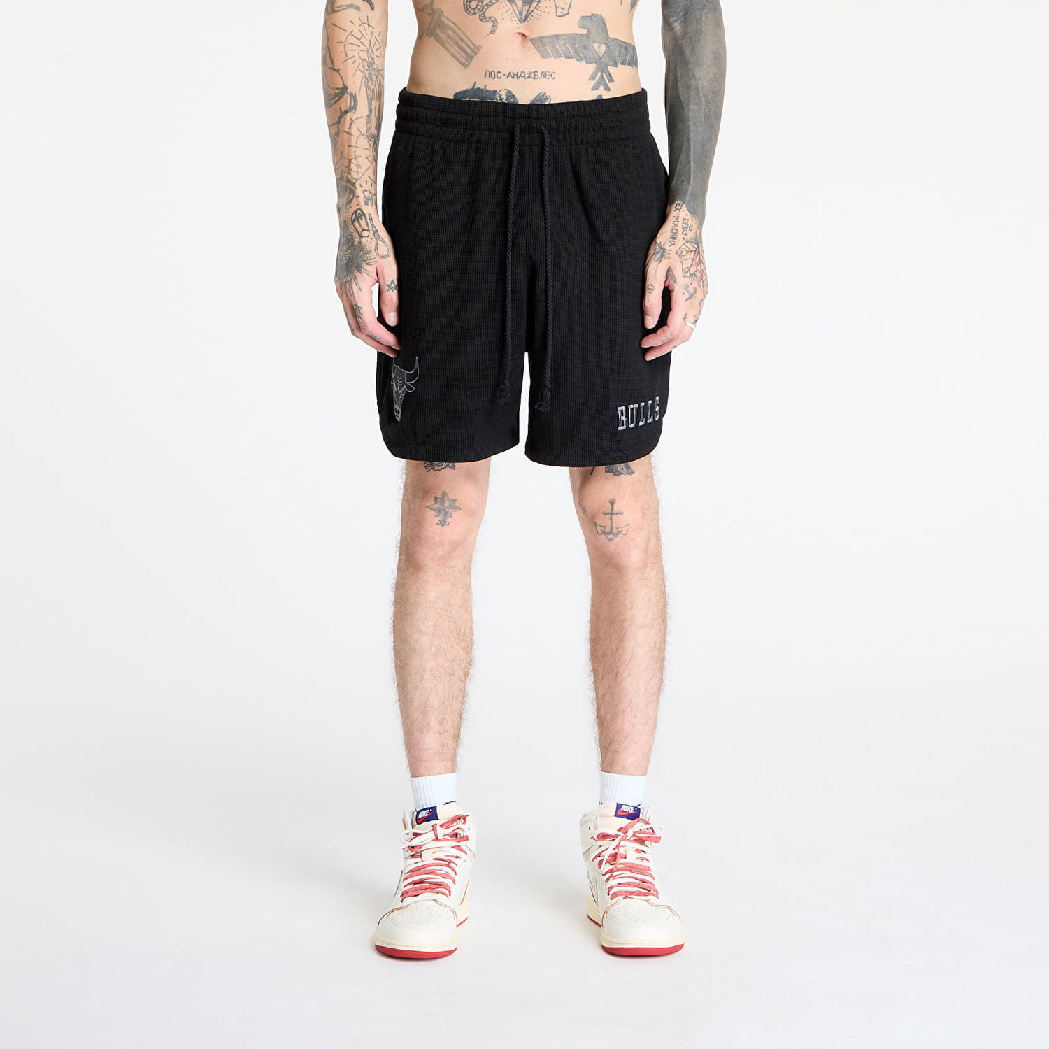 Šortky New Era Chicago Bulls Waffle Shorts Čierna | 60667890, 0