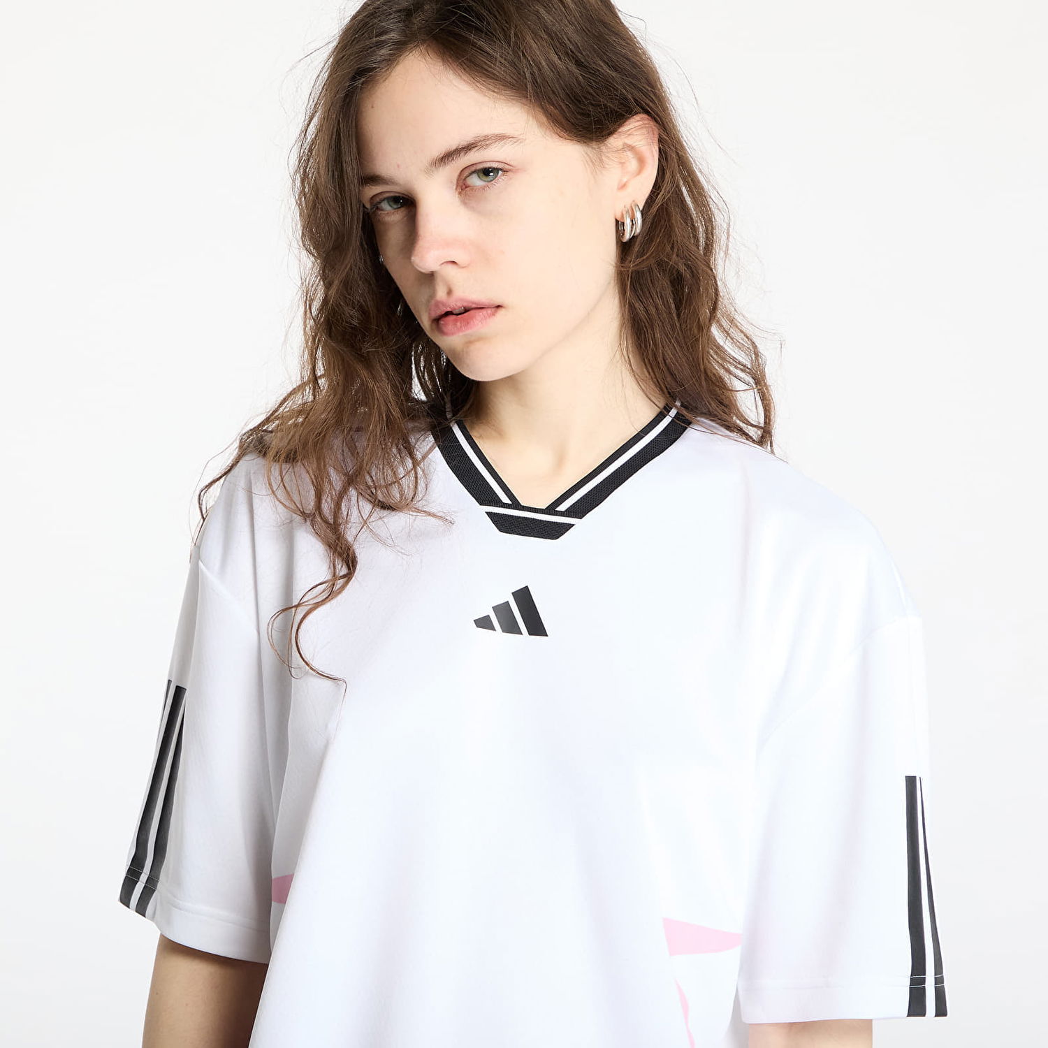 Tričko adidas Originals Tiro Cut 3 Stripes Color Block Boyfriend T-Shirt Biela | JG4061, 1