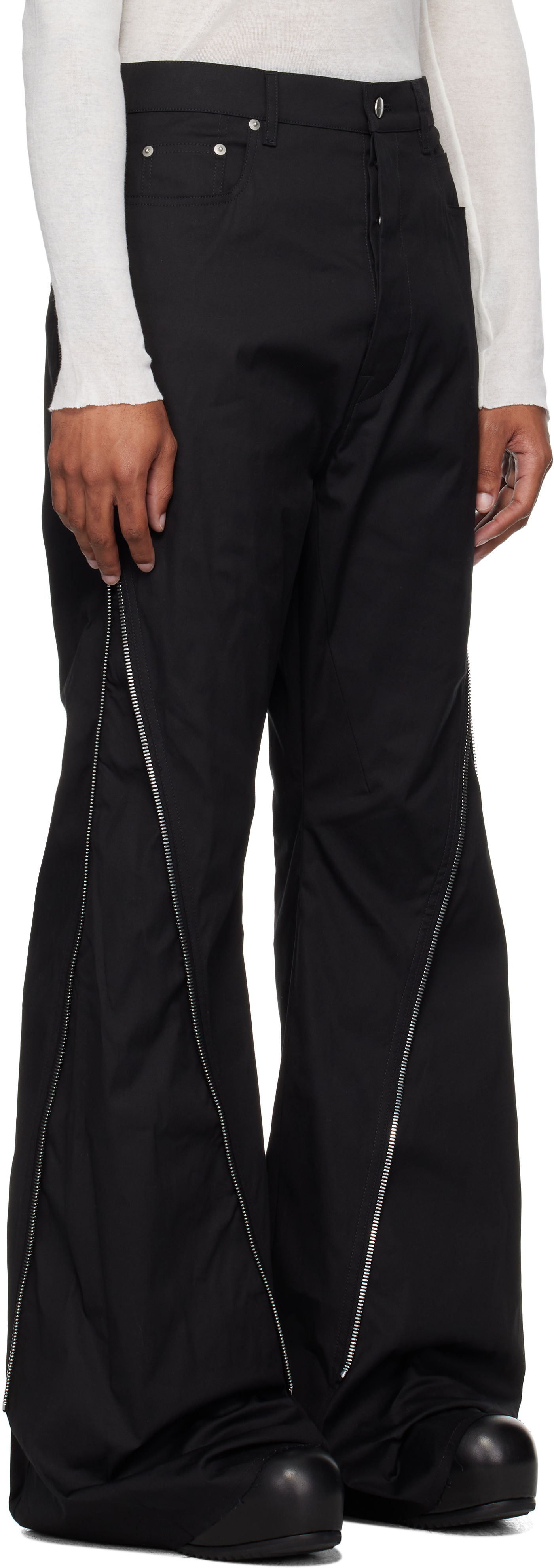 Nohavice Rick Owens Rick Owens Bolan Banana Trousers Čierna | RU02E1343 TE, 1