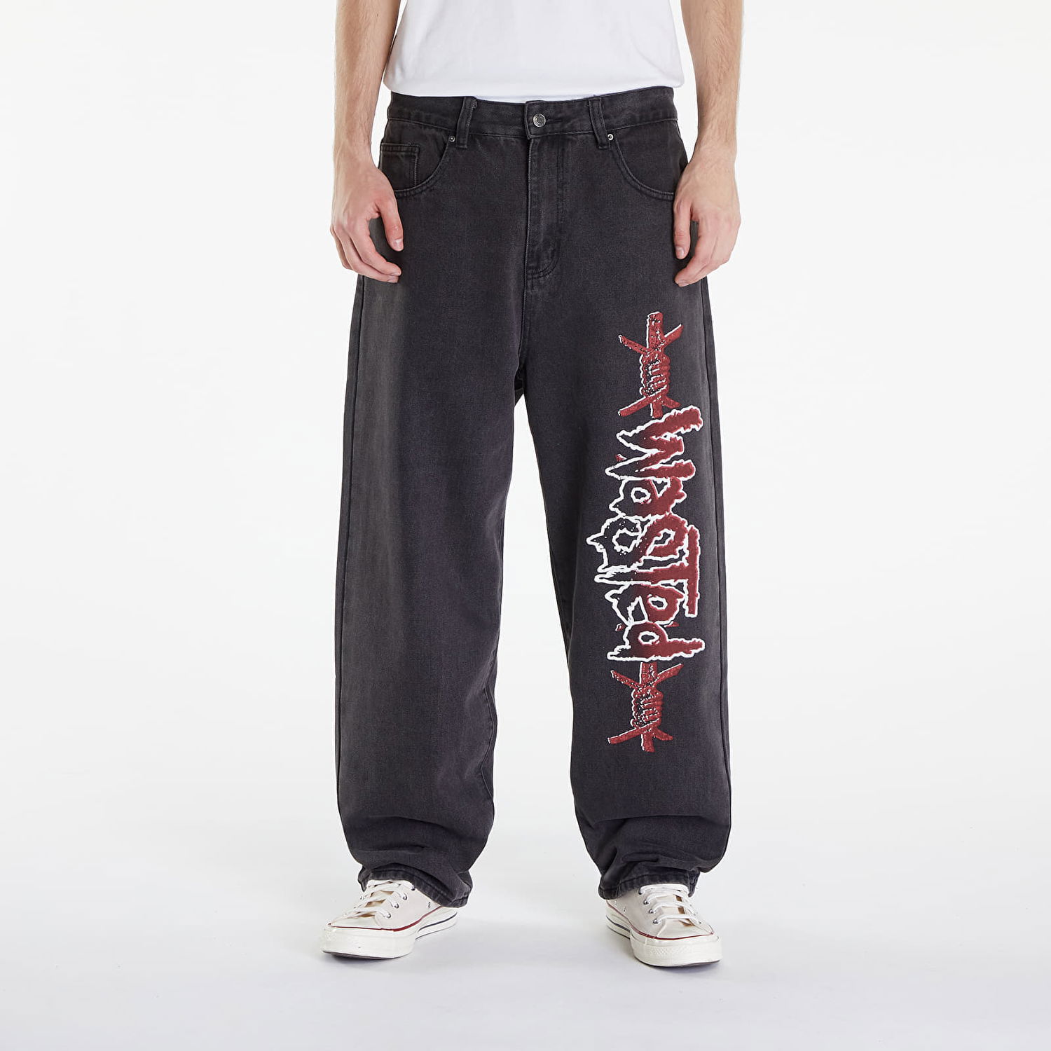 Nohavice Wasted Paris Casper Pant Blind Faded Black Čierna | WP_000066, 0