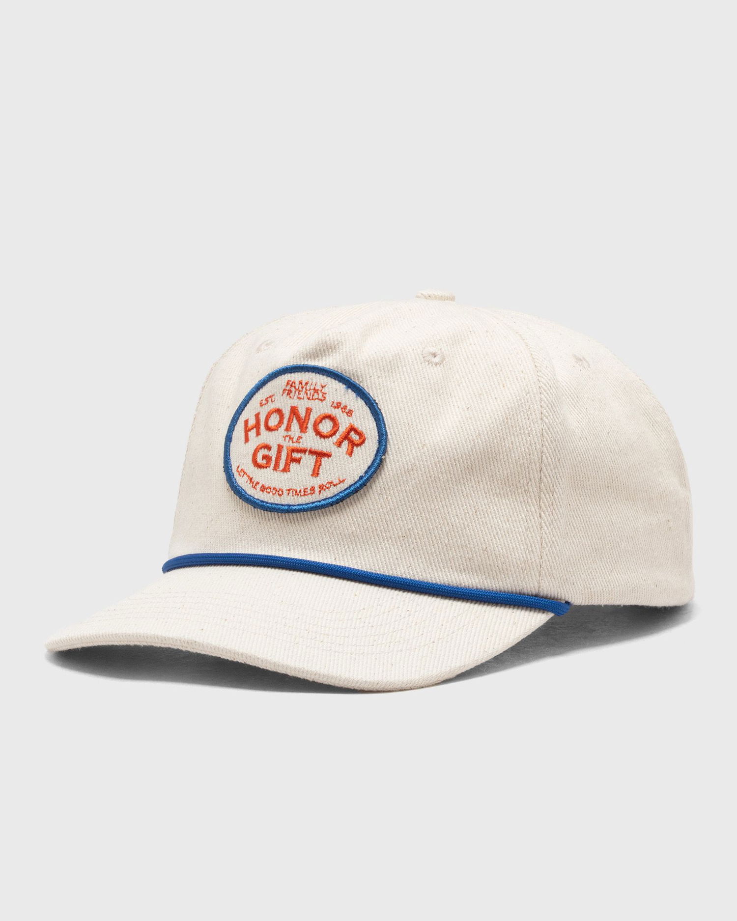 Šiltovka Honor The Gift EST 1988 Patch Trucker Cap with Rope Detail Biela | HTG250274-BONE, 0