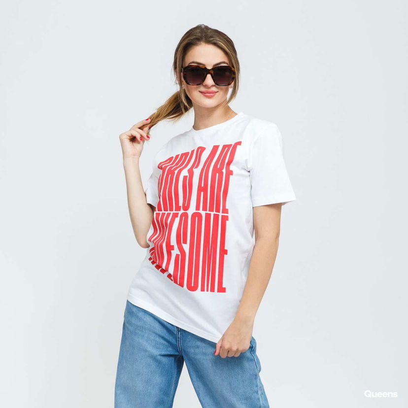 Tričko Girls Are Awesome Stand Tall Tee Biela | 071574