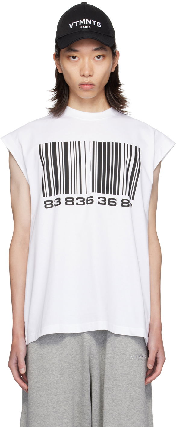 Tielko VETEMENTS VTMNTS Graphic T-Shirt Biela | VL22ST200W