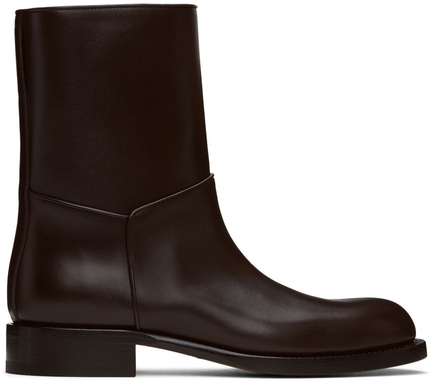 Tenisky a topánky The Row Brown Nobilis Boots Hnedá | F1550-L58, 0