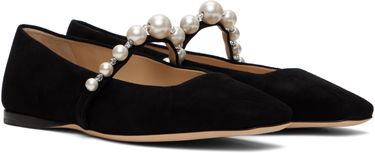Doplnky Jimmy Choo Jimmy Choo Ade Pearl Ballerina Flats Čierna | ADE FLAT SZR, 3