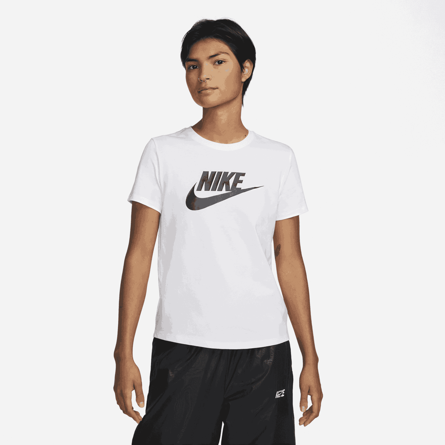 Tričko Nike Sportswear Essentials Logo Tee Biela | DX7906-100, 0