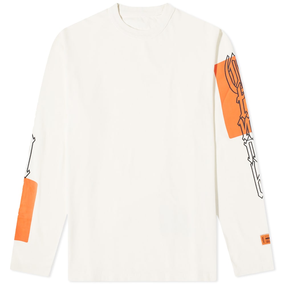 Tričko HERON PRESTON Gothic Colour Block Tee Biela | HMAB026F22JER0020122, 0