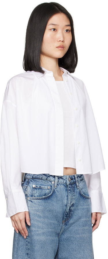 Košeľa rag & bone Rag & Bone Martha Cropped Shirt Biela | WAW24PA0024602, 1