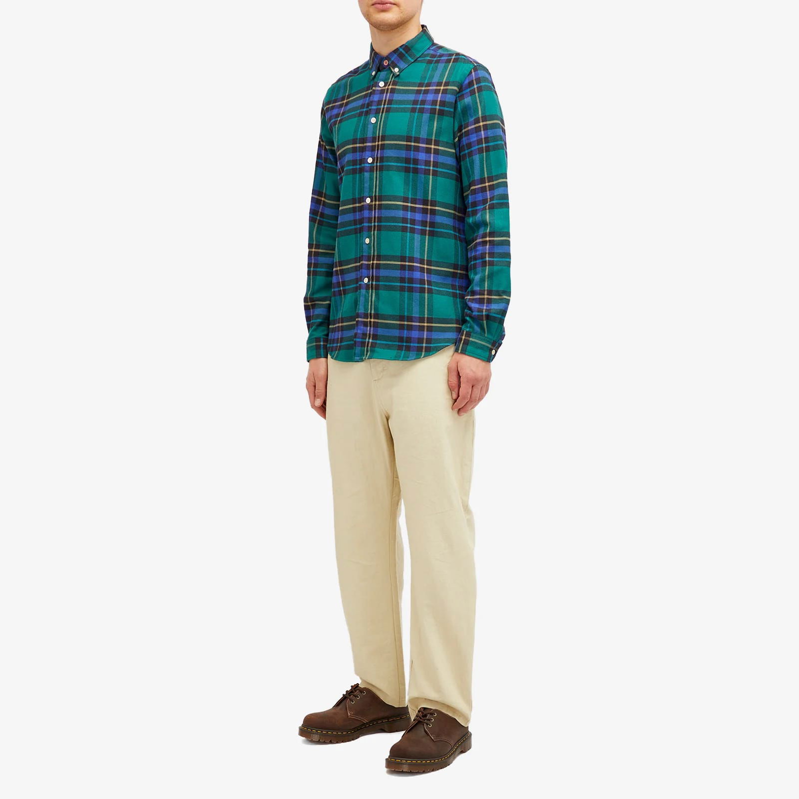 Paul Smith Checked Long Sleeve Shirt, Size Large