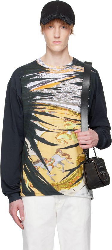 Tričko Diesel Diesel Carousel Graphic Long Sleeve T-Shirt Čierna | A19652-0PJBL-9XXA, 0