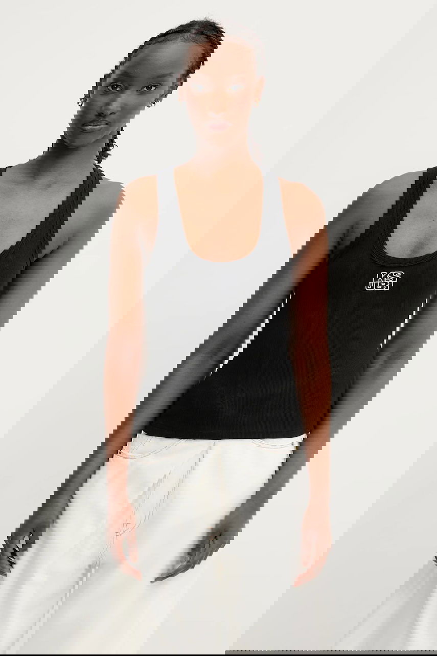 Tielko Ksubi KSUBI Stacked Origin Tank Top Čierna | WPS24TA006, 0