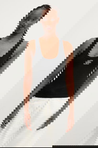 Tielko Ksubi KSUBI Stacked Origin Tank Top Čierna | WPS24TA006, 0