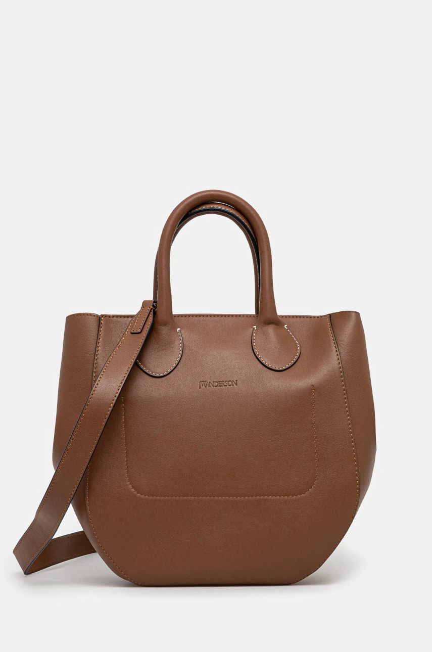 Kabelka JW Anderson JW Anderson Small Punch Tote Bag Hnedá | HB0680.LA0250.621, 0
