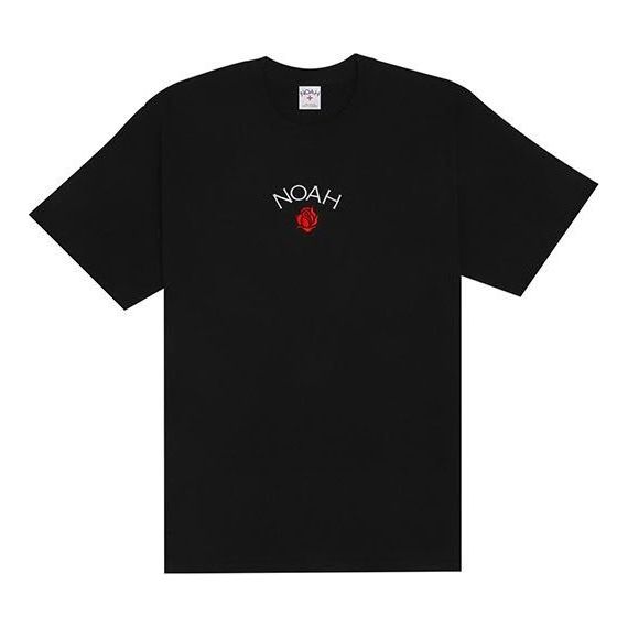 Tričko Noah Short Sleeve Rose Logo Graphic Tee Čierna | T27FW20-BLACK