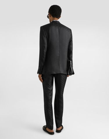 Bunda Dolce & Gabbana Dolce & Gabbana Sicilia Single-breasted Silk Twill Jacket Čierna | G2UQ8TFJ1JYN0000, 2