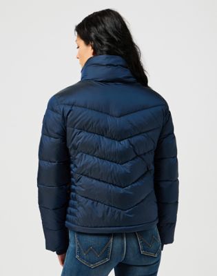 Prešívaná bunda Wrangler Wrangler Short Puffer Jacket Navy | 112356503:XS, 1