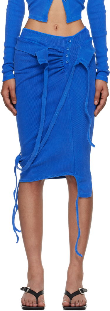 Sukňa Ottolinger Ottolinger Rib Midi Skirt Modrá | 104-301804-02, 0