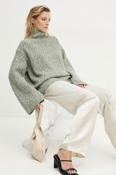Sveter Nanushka Turtleneck Knit Sweater Zelené | NW24PFHA27999, 0
