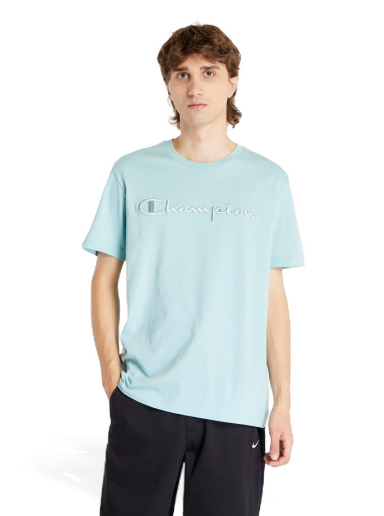 Tričko Champion Crewneck T-Shirt Light Blue Modrá | 218490 CHA BS046