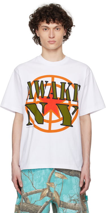 Tričko Awake NY Awake NY Crosshair Graphic T-Shirt Biela | AWK-SP25-TS002, 0