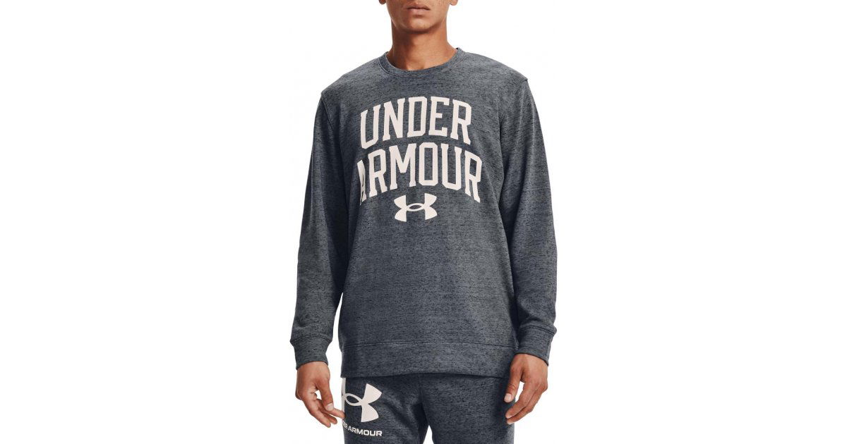 Tričko Under Armour Rival Terry Crew Tee Šedá | 1361561-012, 1