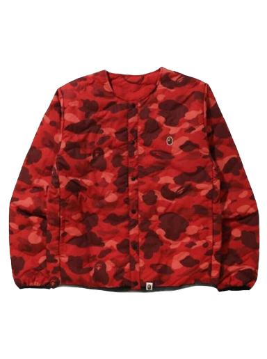 Bunda BAPE Color Camo Lightweight Down Jacket Červená | 1G80140019