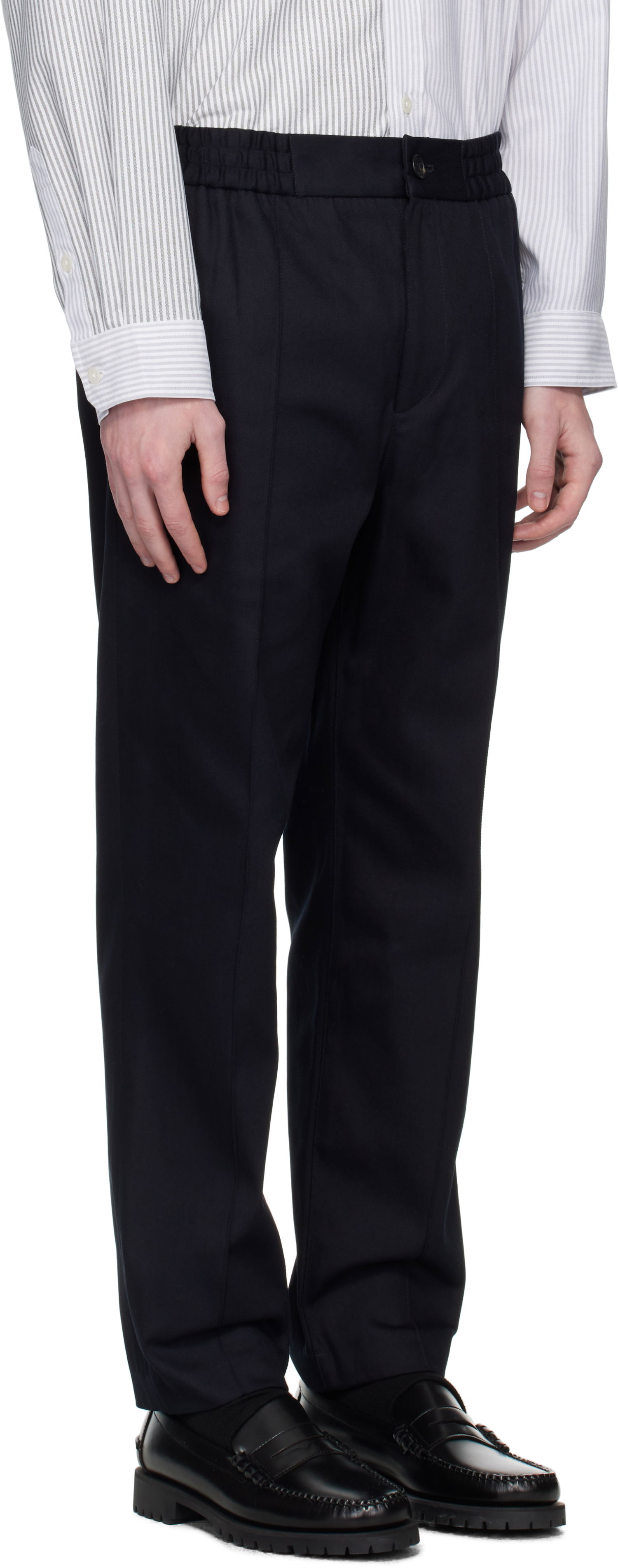 Nohavice A.P.C. A.P.C. Joaquin Dress Pants Navy | COFCO-H08454, 1
