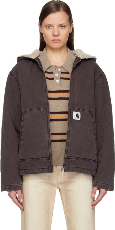 Bomber bunda Carhartt WIP Work In Progress Hooded Mitch Bomber Jacket Hnedá | I036317 33H0J, 0