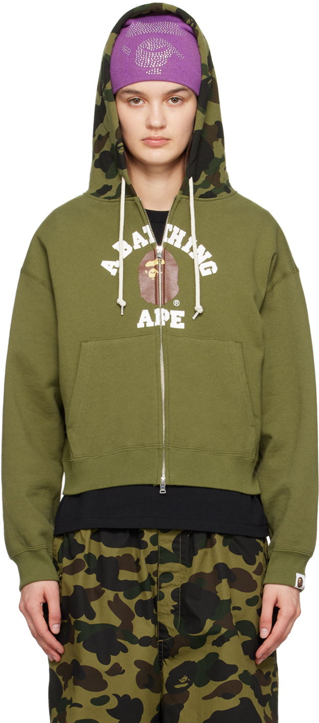 Mikina BAPE 1st Camo College Hoodie Zelené | 001ZPK302008L, 0