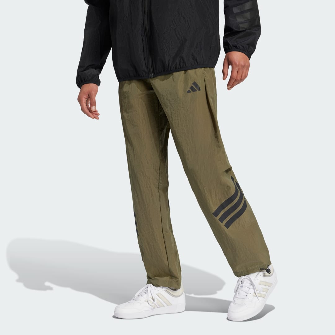 Nohavice adidas Performance Future Icons 3-Stripes Woven Pants Zelené | JD4934, 0