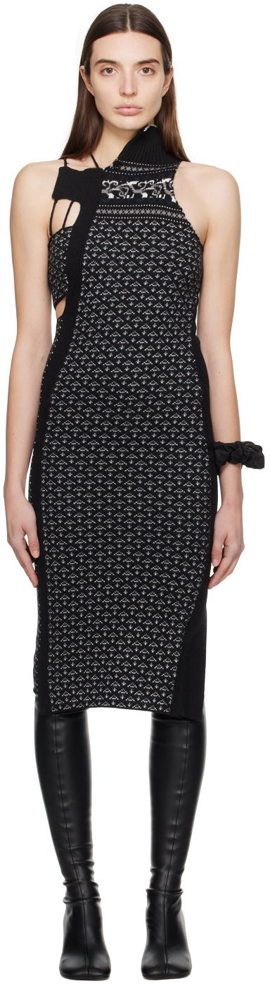 Šaty Maison Margiela MM6 Asymmetric Midi Dress Čierna | S52DD0034 S18451, 0