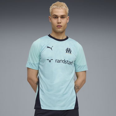 Dres Puma Olympique de Marseille Training T-Shirt Tyrkysová | 781531_21, 1