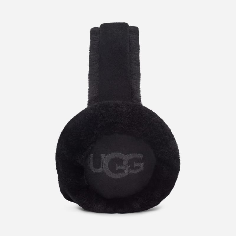 Doplnky UGG UGG Sheepskin Embroidered Earmuffs Čierna | 20955-BLK