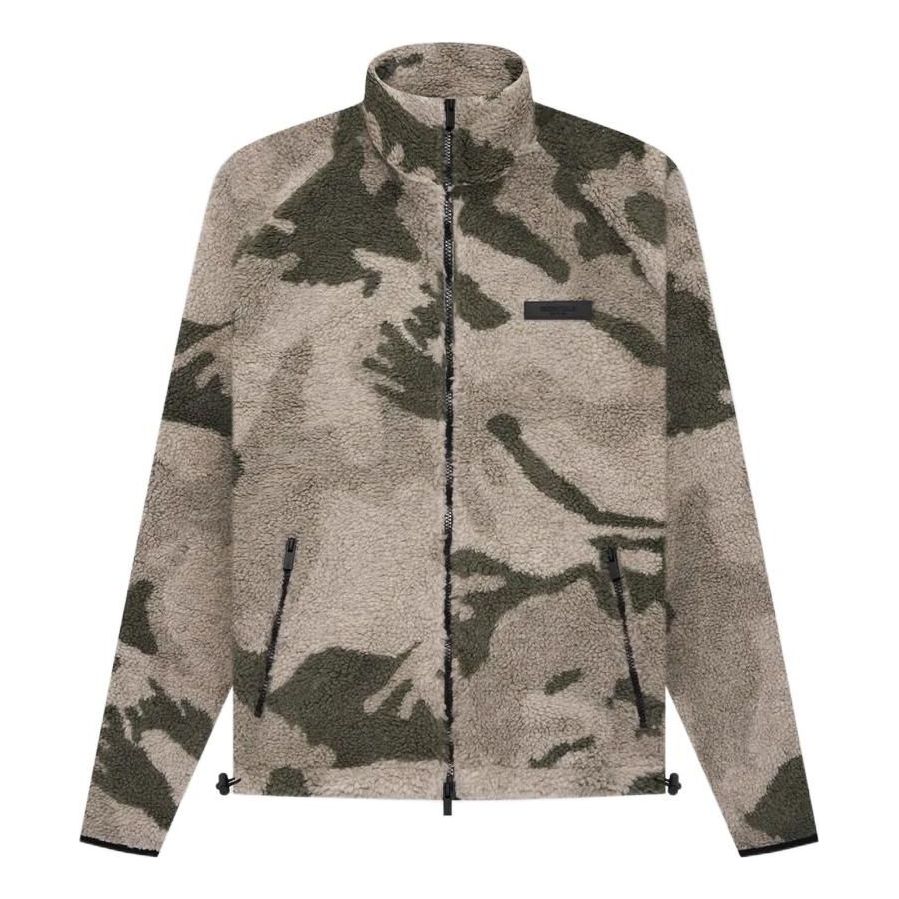 Sveter Fear of God Essentials Polar Fleece Zip Jacket Zelené | FOG-SS22-057, 0