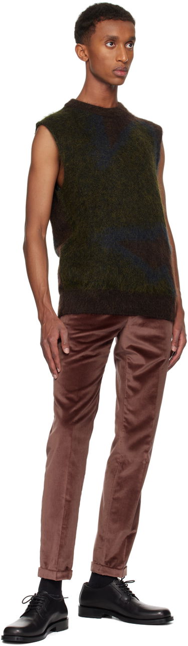 Sveter Paul Smith Paul Smith Photogram Leaves Sleeveless Sweater Hnedá | M1R-928Y-N02512-73, 3