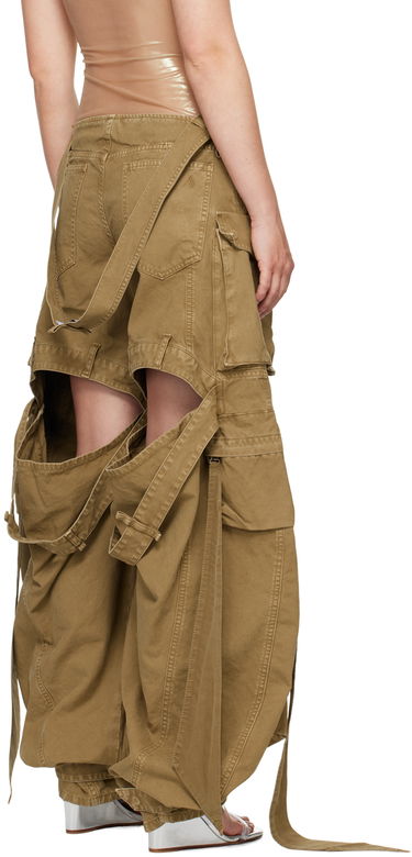 Cargo nohavice The Attico Attico Long Cargo Pants Hnedá | 247WCP180 C093, 2