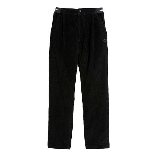Nohavice adidas Originals Corduroy Straight Leg Pants Čierna | HC2201, 0