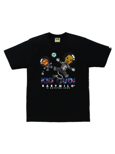 Tričko BAPE Kid Cudi x Baby Milo Moon Man Tee Čierna | 002TEG731901XWHT