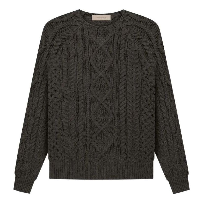 Sveter Fear of God Essentials Cable Knit Sweater Zelené | FOG-FW22-177, 0