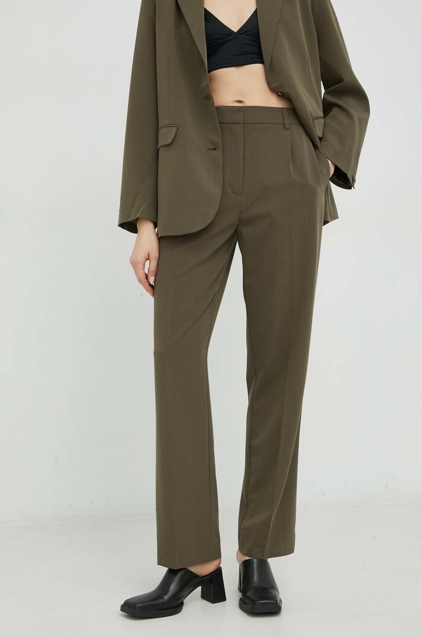 Nohavice Samsoe Samsoe Ramona Trousers Zelené | F22400124, 0