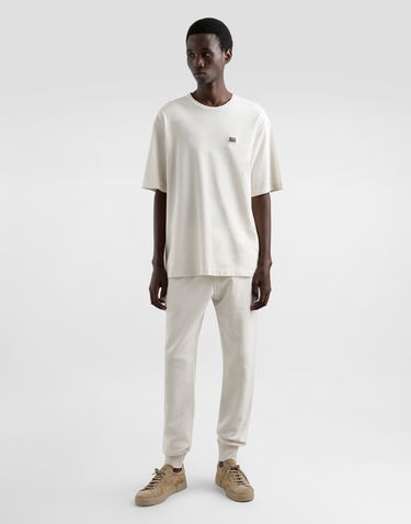 Tričko Dolce & Gabbana Dolce & Gabbana Cotton T-Shirt with Metal Tag Biela | G8SE3TFU7ENA4567, 1