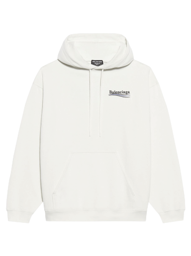 Mikina Balenciaga Political Campaign Hoodie Medium Fit Biela | 600583 TKVI9 9084