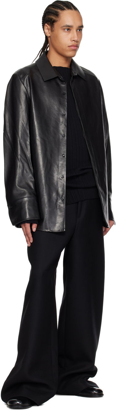 Nohavice Entire Studios Wideleg Trousers Čierna | ESU-S25-3003-BW, 3