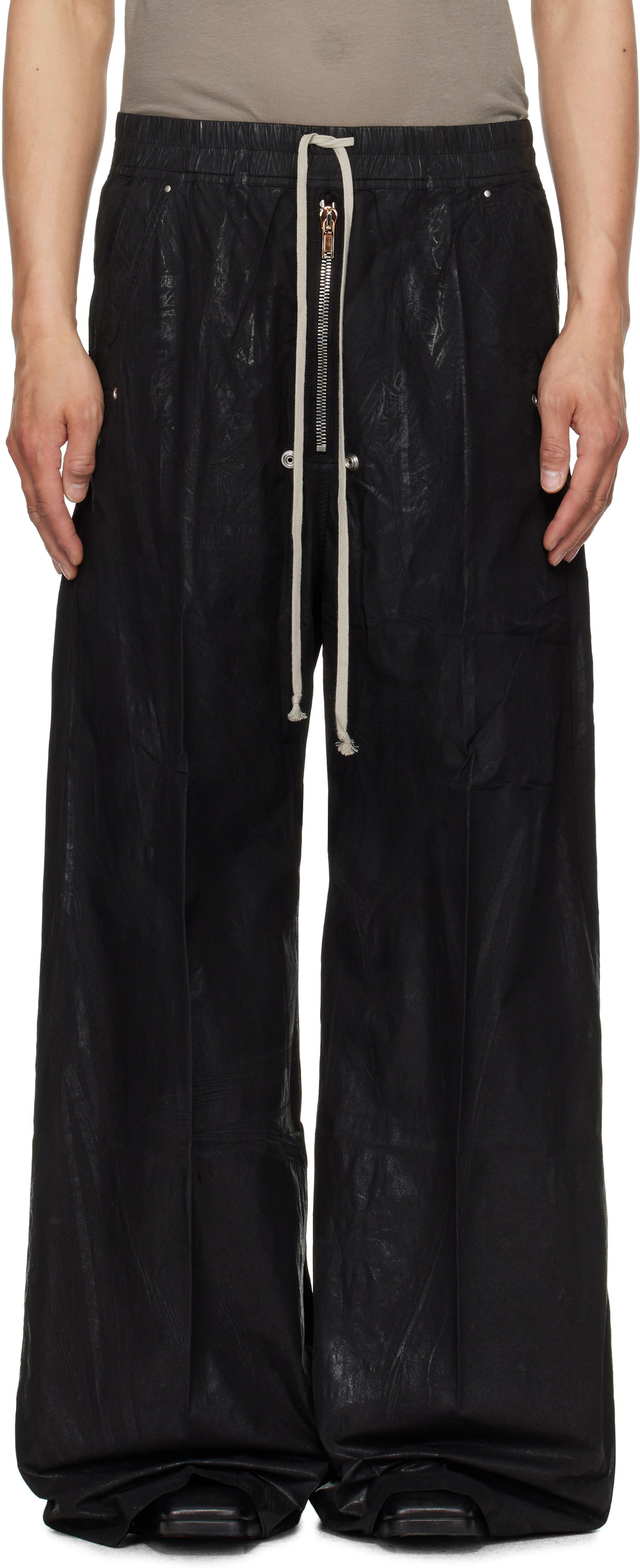 Nohavice Rick Owens Rick Owens DRKSHDW Hollywood Geth Belas Trousers Čierna | DU01E3378 PF, 0