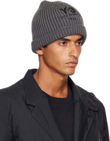 Kulicha Y-3 Y-3 Chunky Knit Beanie Šedá | JX8309, 1