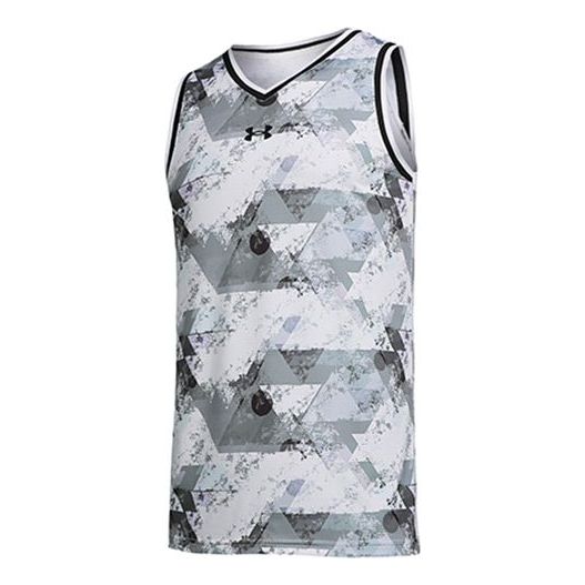 Tielko Under Armour Printed Basketball Jersey Biela | 21500108-100, 0