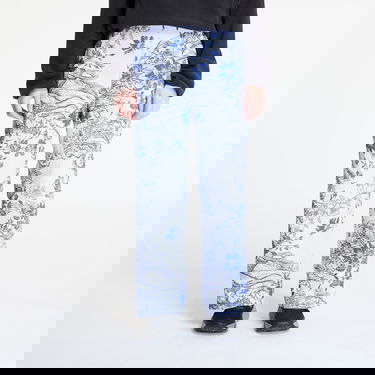 Nohavice Nike Sportswear Collection Mid-Rise Jacquard Track Pants Biela | HF9588-100, 0