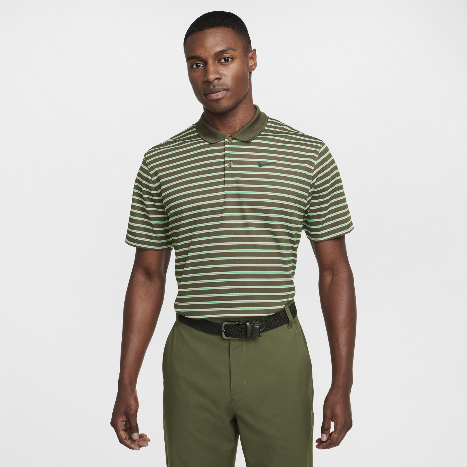 Striped Golf Polo Shirt