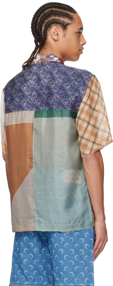 Košeľa Marine Serre Marine Serre Regenerated Silk Patchwork Bowling Shirt Rôznofarebný | USI025A UWOV0028, 2