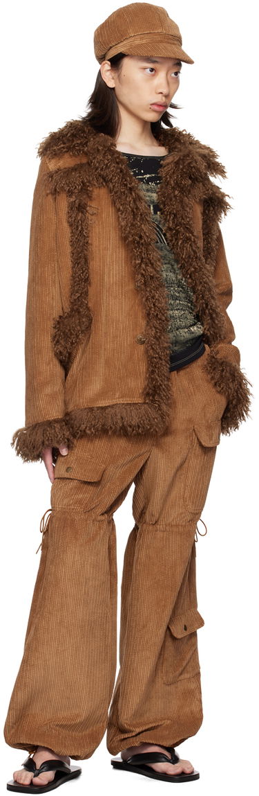 Cargo nohavice Anna Sui Anna Sui Corduroy Drawstring Cargo Pants Hnedá | M624V40, 3